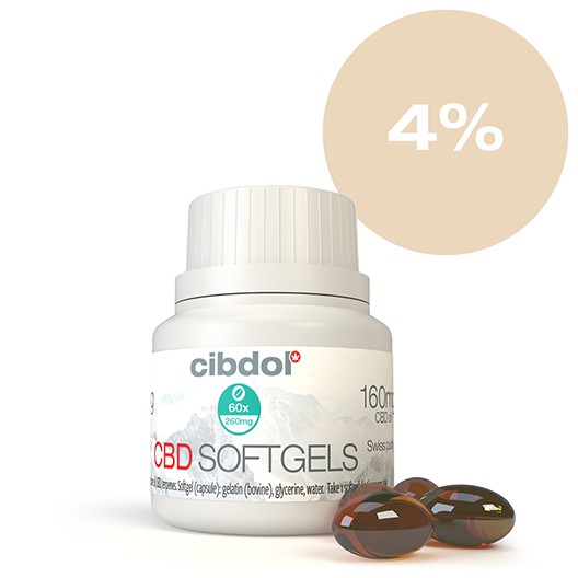 Cibdol CBD Softgel Capsules 4%